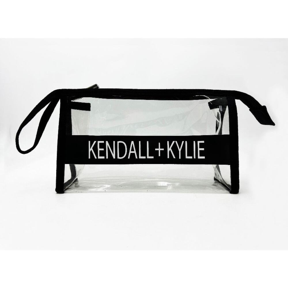 Kendall & Kylie Clear Zip Cosmetic Pouch